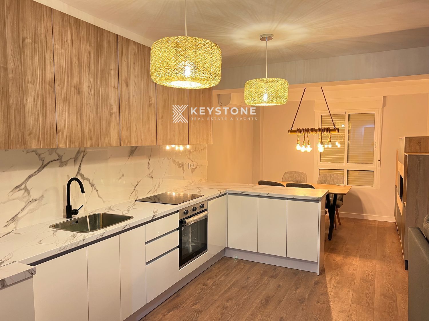 Cuina de Pis de lloguer en Alicante / Alacant amb Aire condicionat, Calefacció i Terrassa