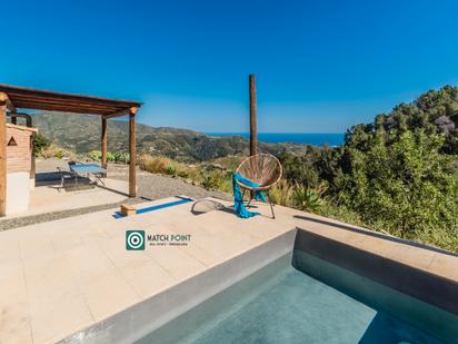 Swimming pool of Country house for sale in Almuñécar  with Furnished