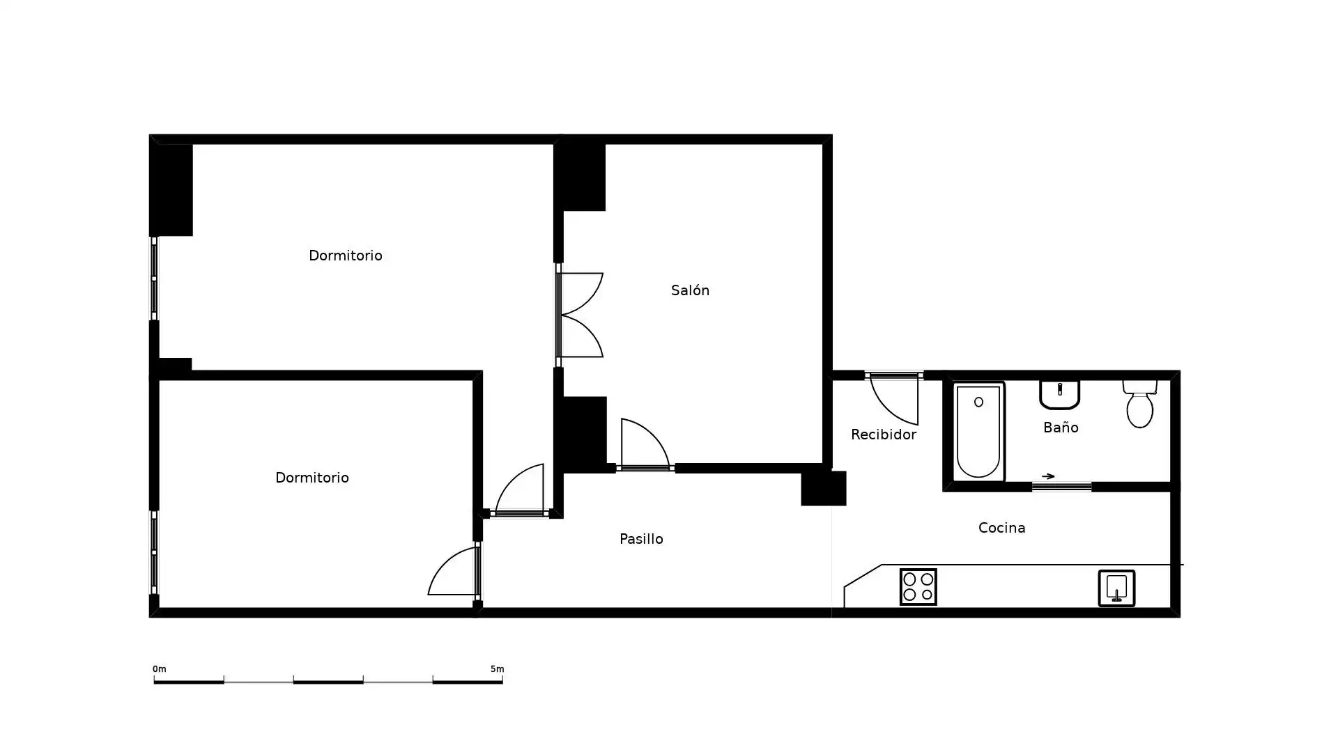 Flat for rent in Calle BOLA, Palacio