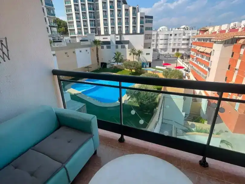 Balcony of Flat for rent in El Campello  with Air Conditioner, Swimming Pool and Furnished