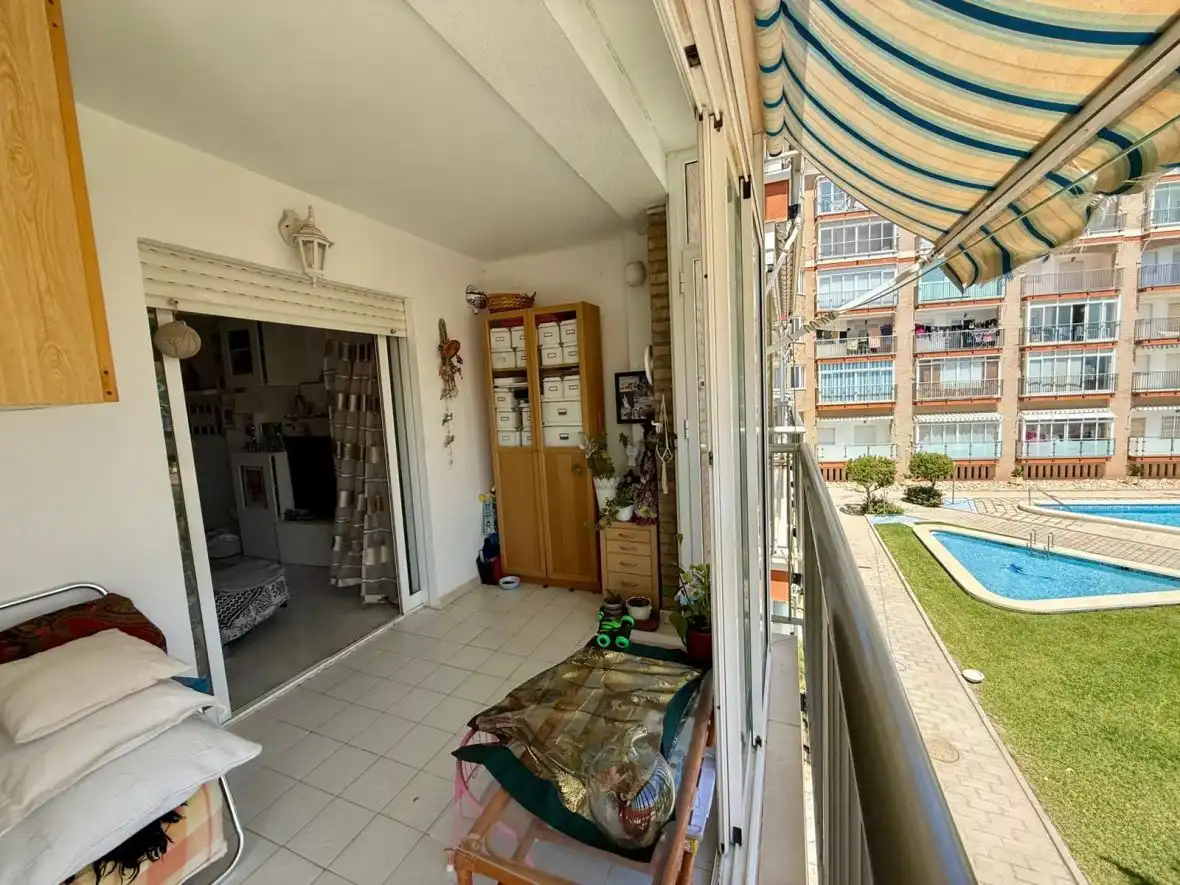 Terraza de Apartamento en venta en Elche / Elx con Calefacción, Terraza y Piscina
