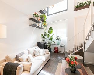 Sala d'estar de Pis de lloguer en  Barcelona Capital amb Aire condicionat i Moblat
