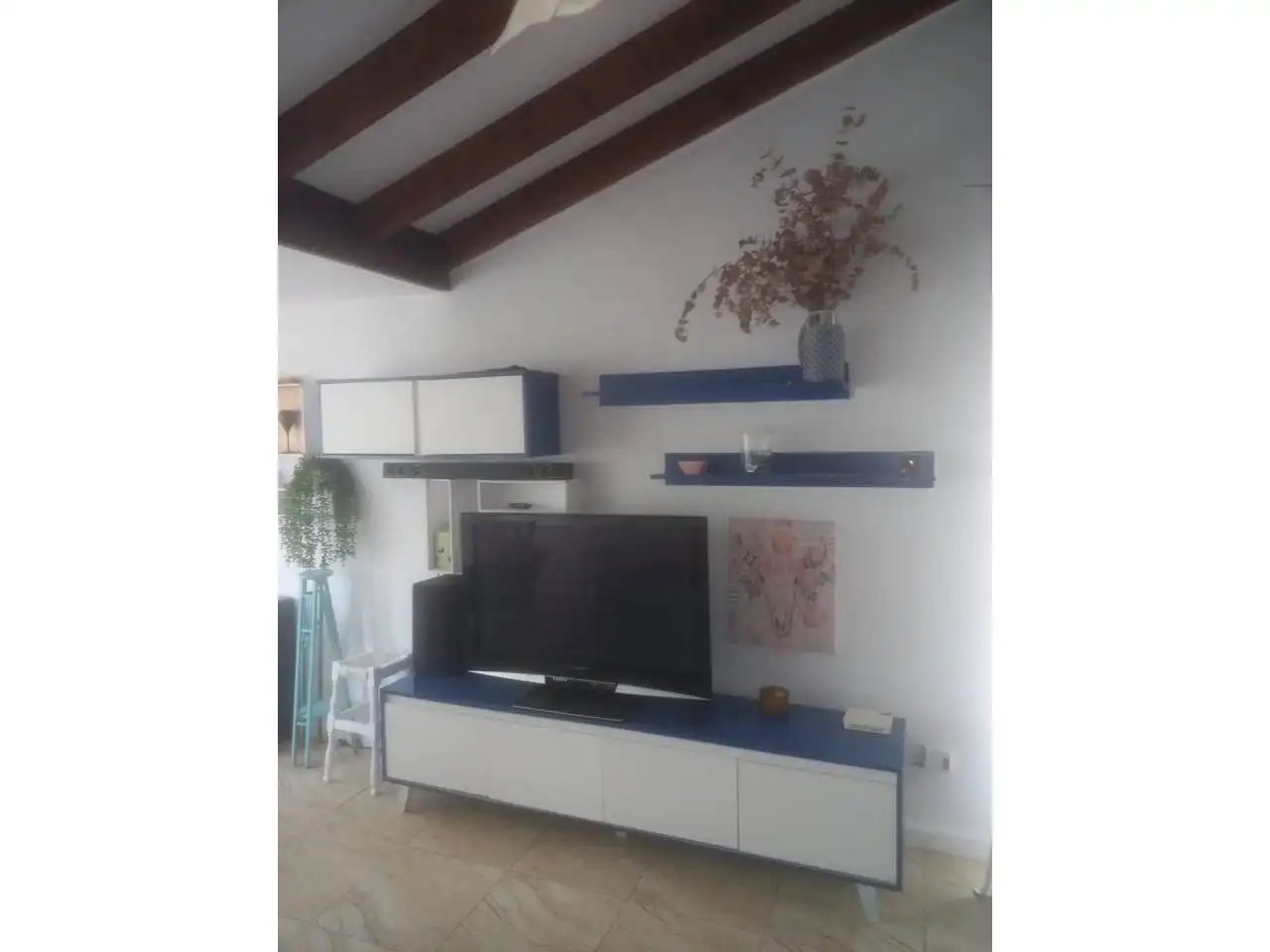 Wohnzimmer von Wohnung zum Verkauf in Santa Pola mit Klimaanlage, Terrasse und Gemeinschaftspool