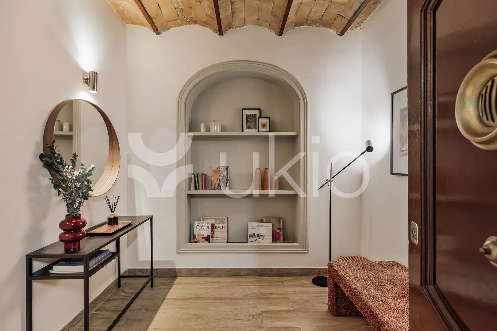 Sala de estar de Apartamento de alquiler en Barcelona con Aire acondicionado, Calefacción y Terraza