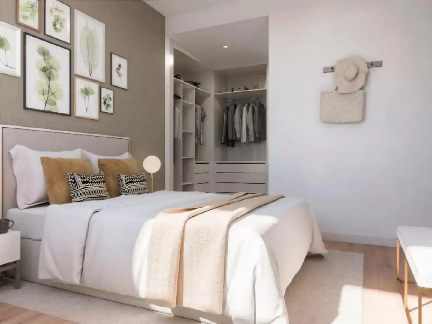 Bedroom of Flat for sale in Estepona  with Air Conditioner, Private garden and Swimming Pool