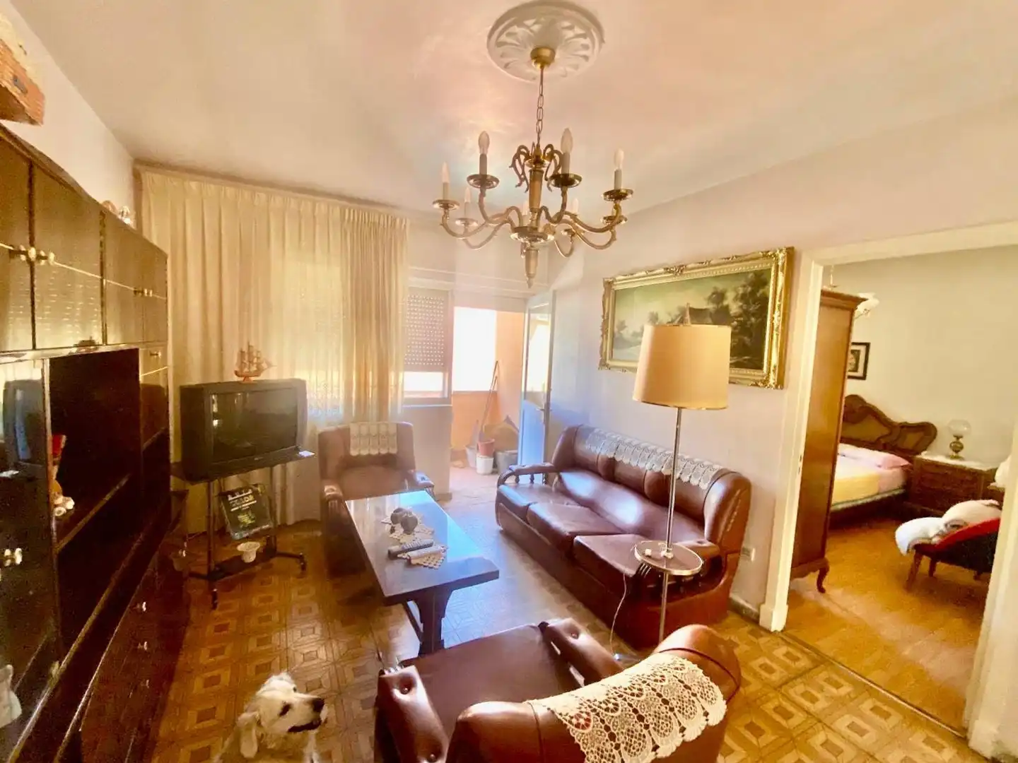 Living room of Flat for sale in La Pola de Gordón   with Storage room and Furnished