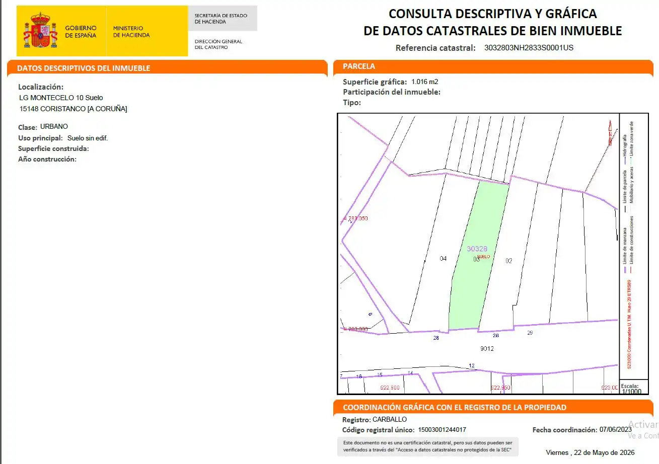 Residencial en venta en Coristanco
