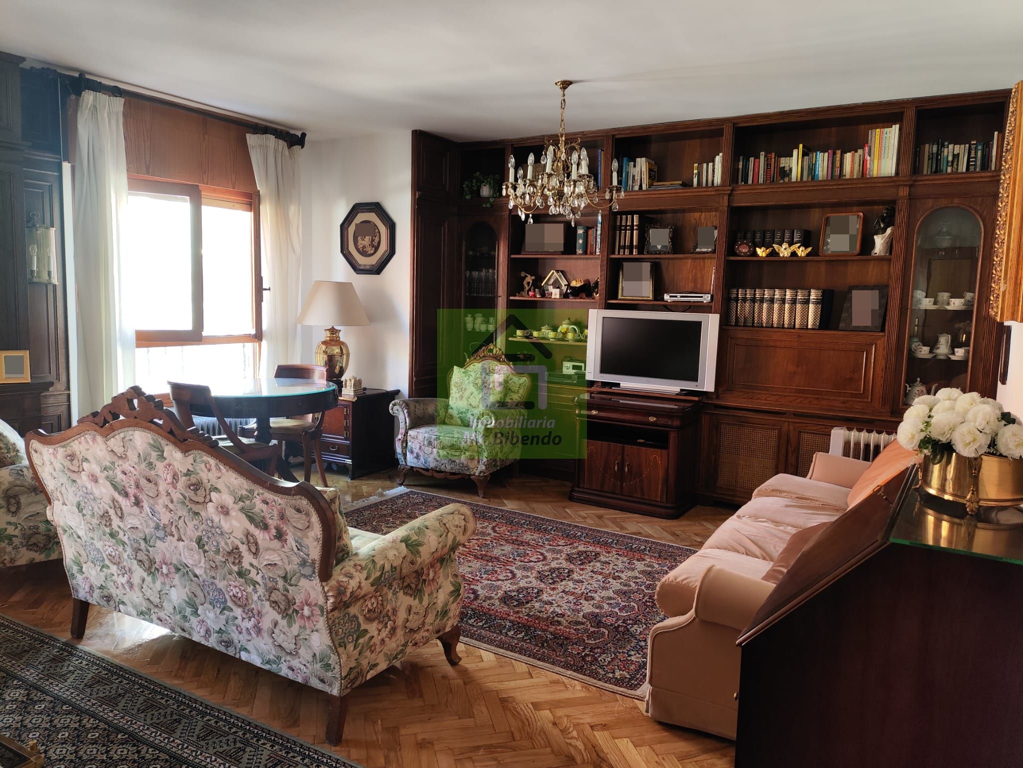 Living room of Flat for sale in Zamora Capital   with Heating, Parquet flooring and Furnished
