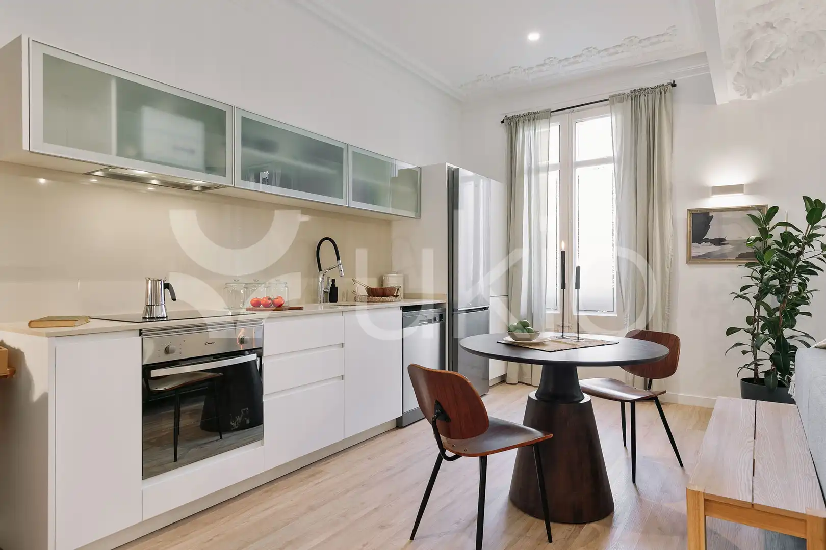 Kitchen of Study for rent in Barcelona  with Air Conditioner, Heating and Furnished