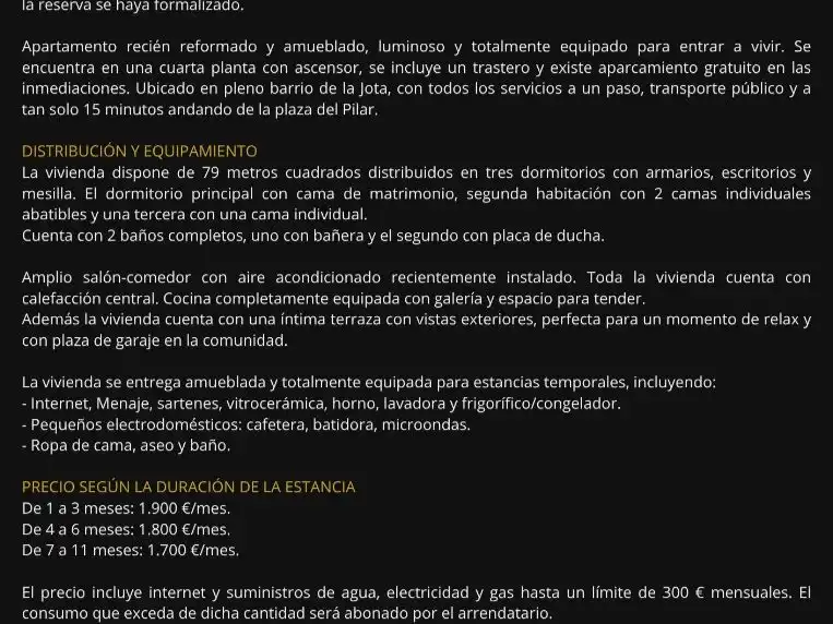 Parking of Flat for rent in El Rabal