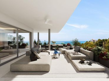 Penthouse with pool for sale in Torrequebrada