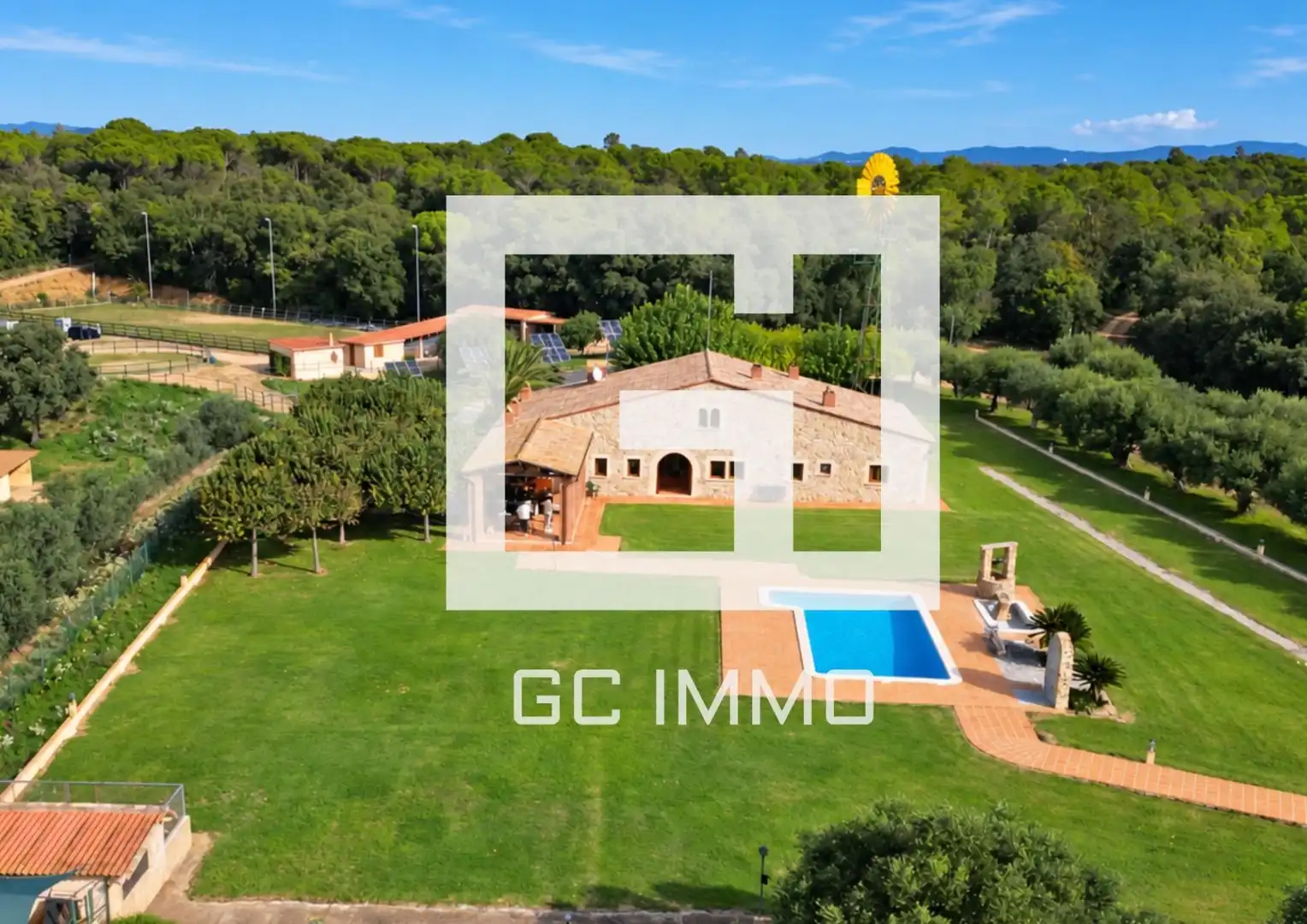 Finca rústica en venda en Vilobí d'Onyar amb Jardí privat, Terrassa i Piscina