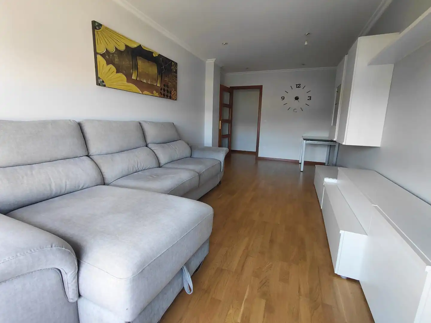 Sala de estar de Piso en venta en Vilagarcía de Arousa con Calefacción, Parquet y Trastero