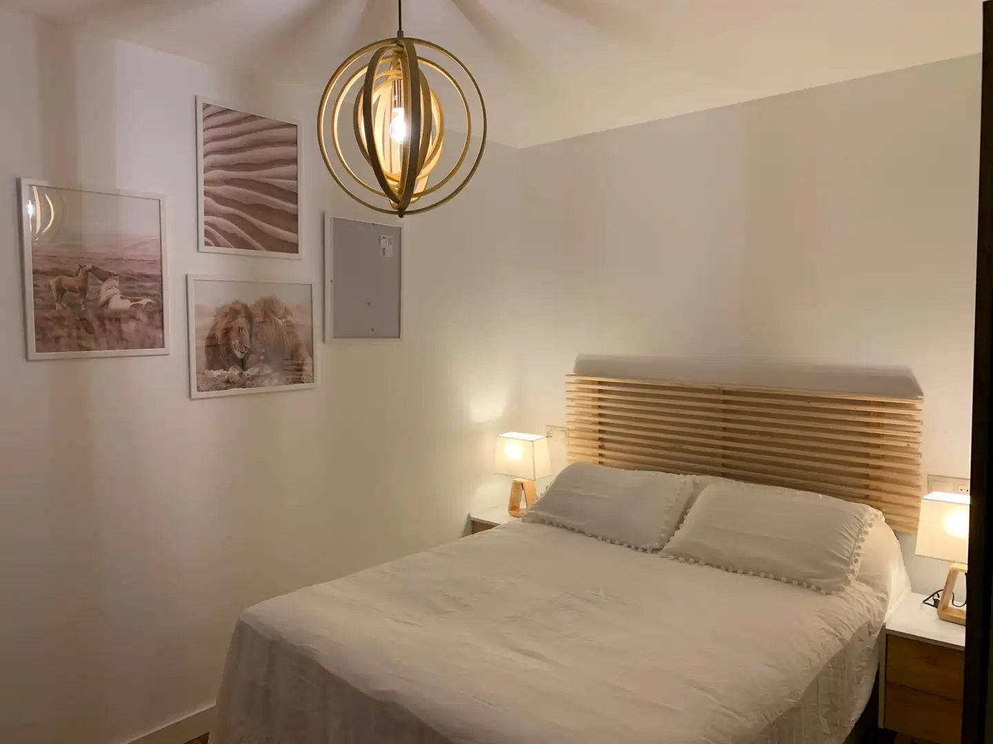 Bedroom of Flat for rent in Santander  with Heating, Terrace and Furnished