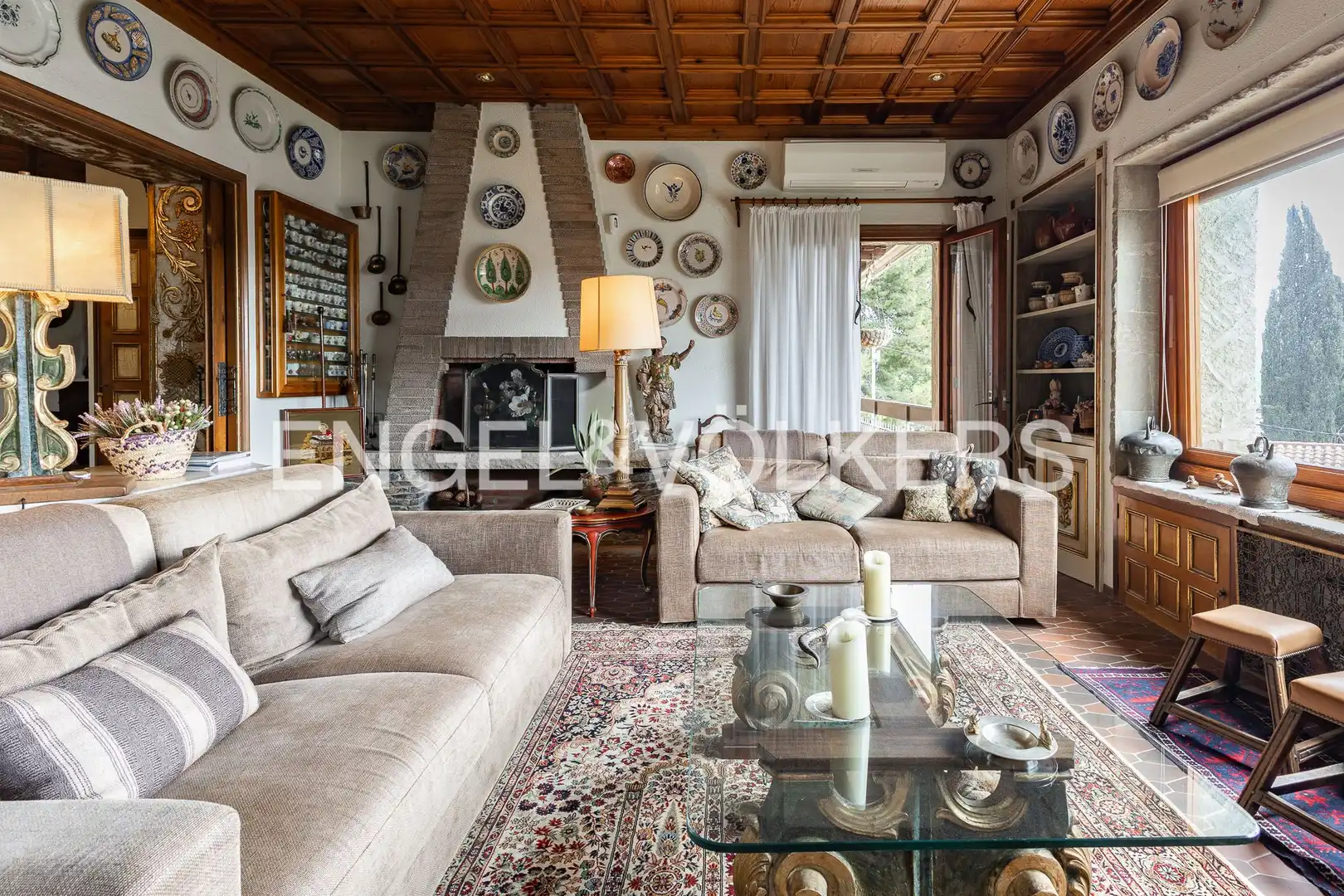 Sala d'estar de Casa o xalet en venda en Sant Feliu de Codines amb Aire condicionat, Calefacció i Jardí privat