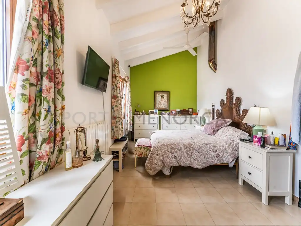 Bedroom of Houses for sale in Es Castell  with Private garden, Terrace and Swimming Pool