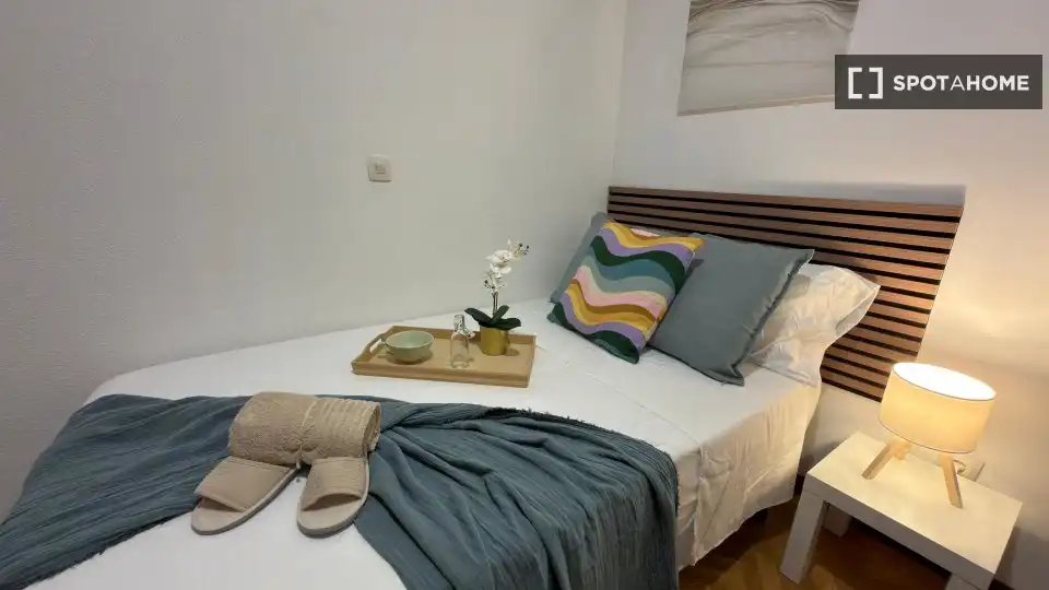 Habitación de Piso de alquiler en Madrid con Aire acondicionado, Calefacción y Amueblado