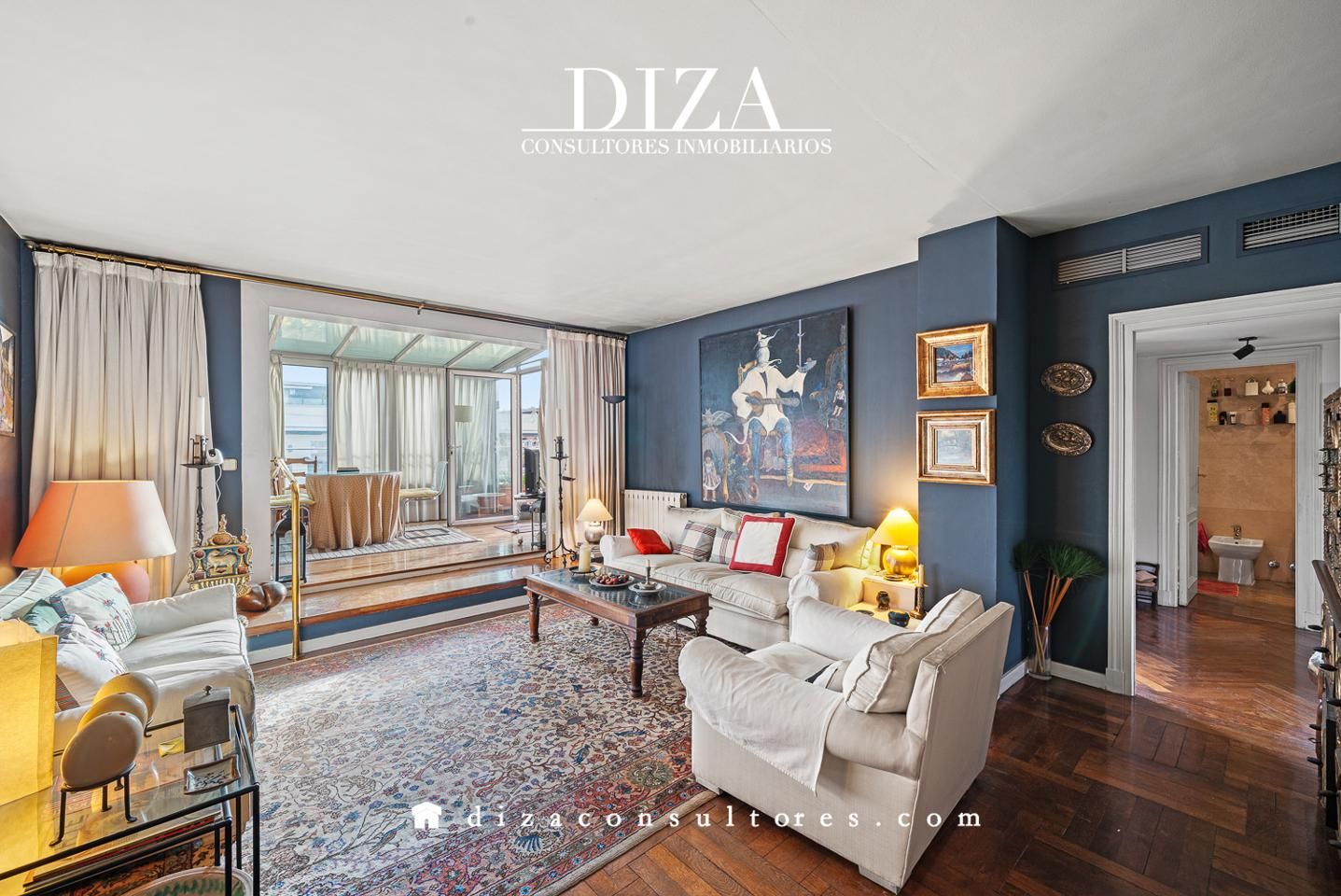 Living room of Attic for sale in  Madrid Capital  with Air Conditioner, Heating and Terrace