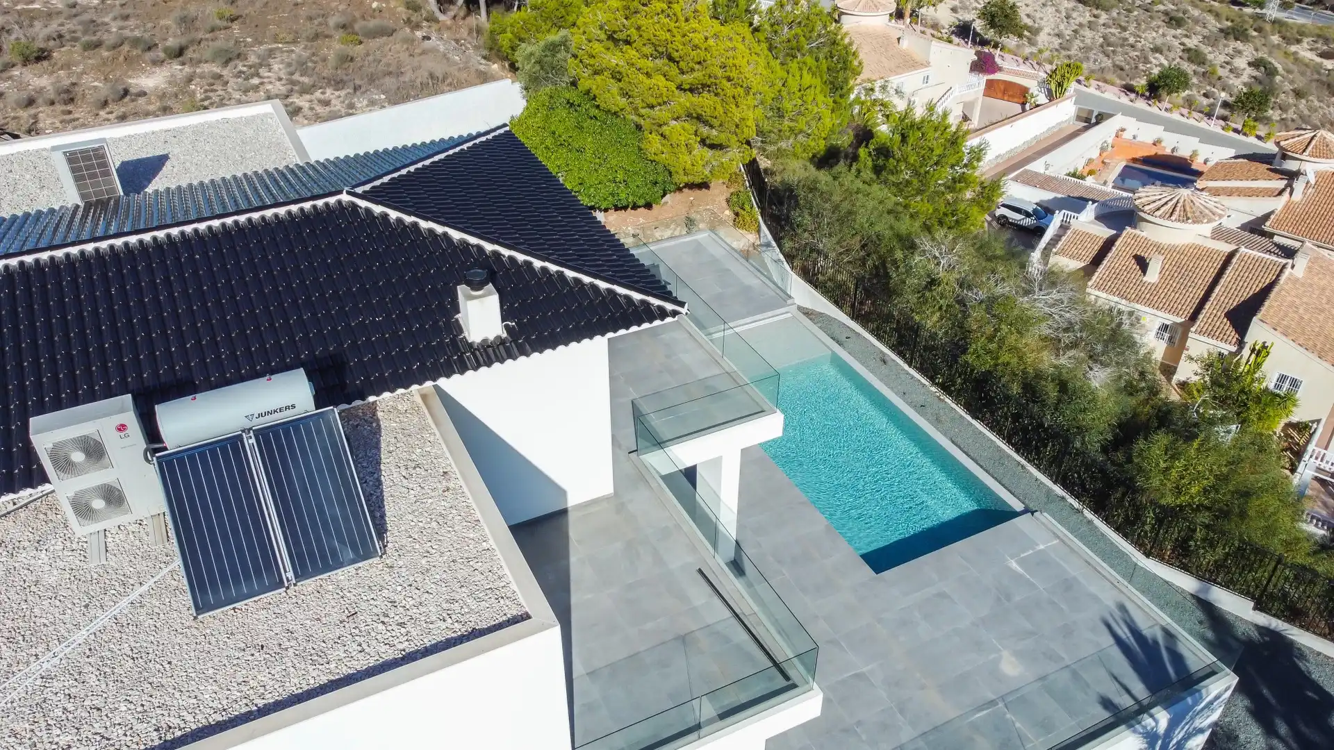 Piscina de Casa o xalet en venda en Rojales amb Aire condicionat, Jardí privat i Terrassa