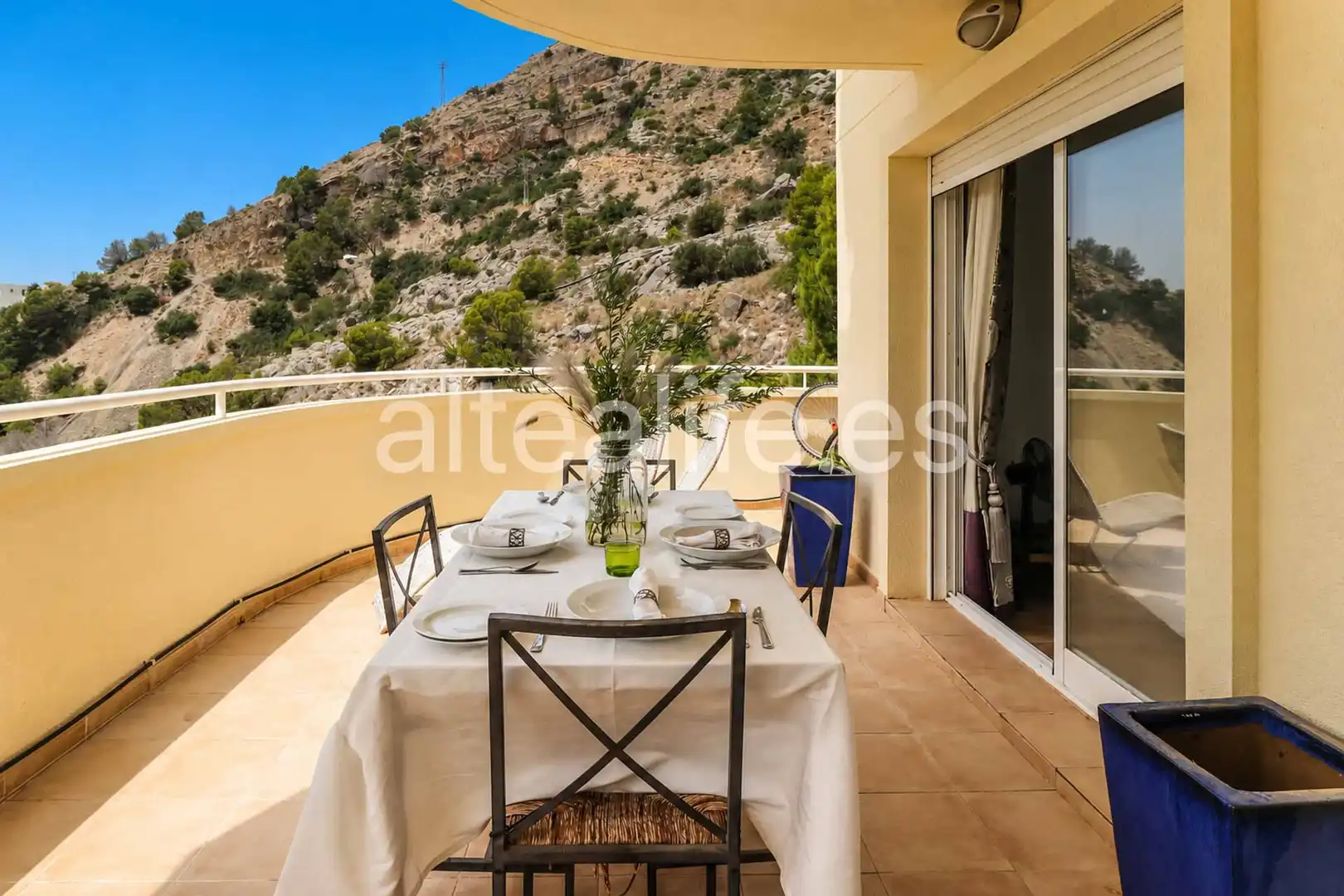Terraza de Apartamento de alquiler en Altea con Terraza, Amueblado y Horno