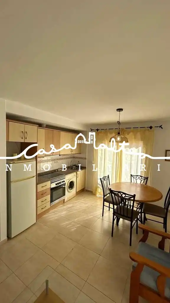 Kitchen of Flat for sale in L'Alfàs del Pi  with Air Conditioner, Terrace and Furnished