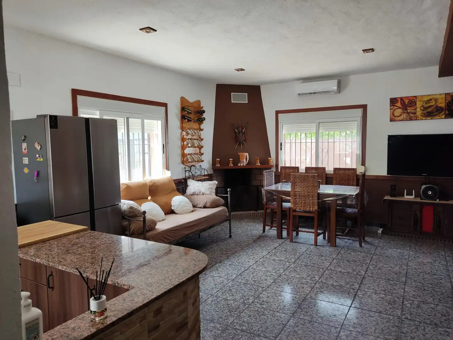 Sala d'estar de Casa o xalet en venda en Cullera amb Aire condicionat, Jardí privat i Terrassa