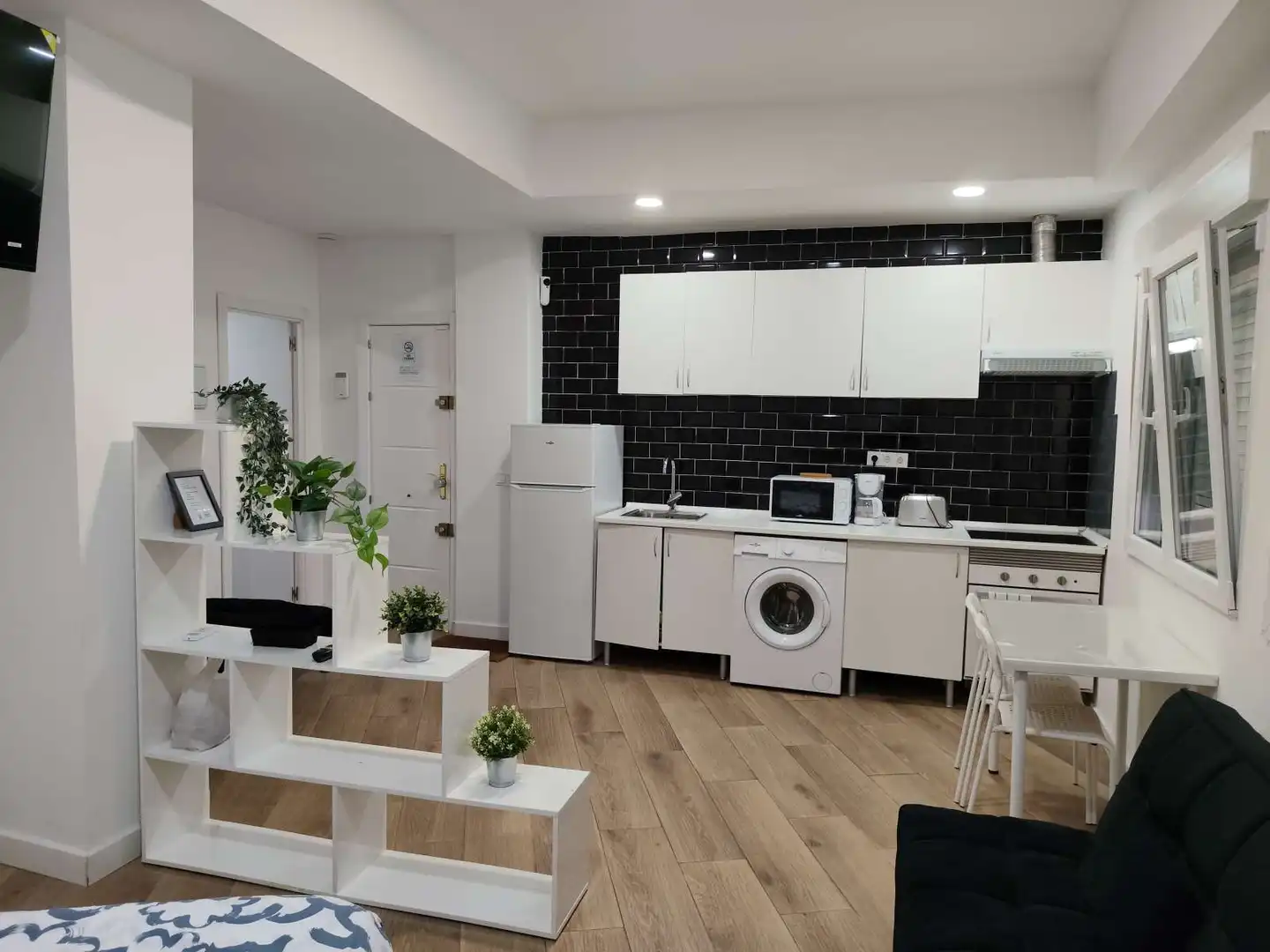 Kitchen of Study for share in Madrid  with Air Conditioner, Heating and Terrace