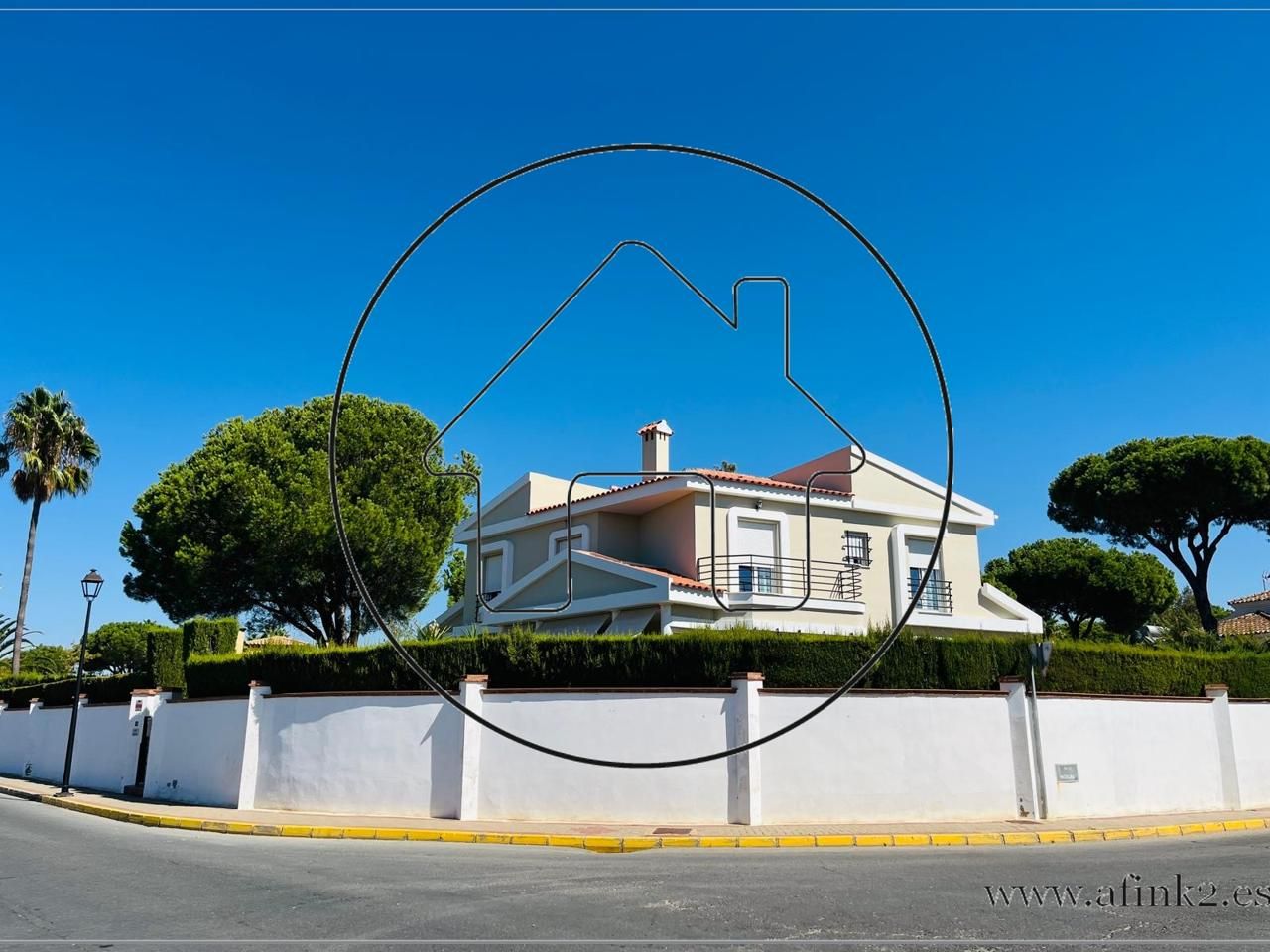 Vista exterior de Casa o chalet en venta en Aljaraque con Aire acondicionado, Calefacción y Jardín privado