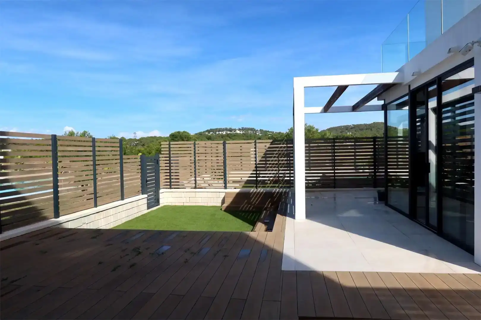 Terrassa de Casa o xalet de lloguer en Sant Josep de sa Talaia amb Aire condicionat, Jardí privat i Traster