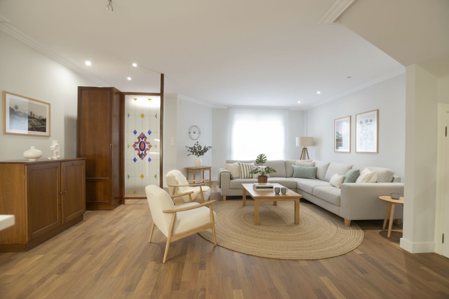 Sala d'estar de Àtic en venda en Puçol amb Aire condicionat, Calefacció i Parquet