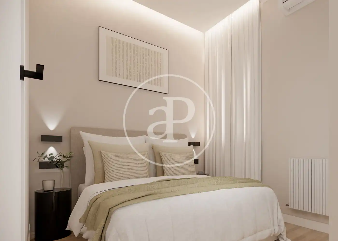 Bedroom of Flat for sale in Madrid  with Air Conditioner, Heating and Furnished