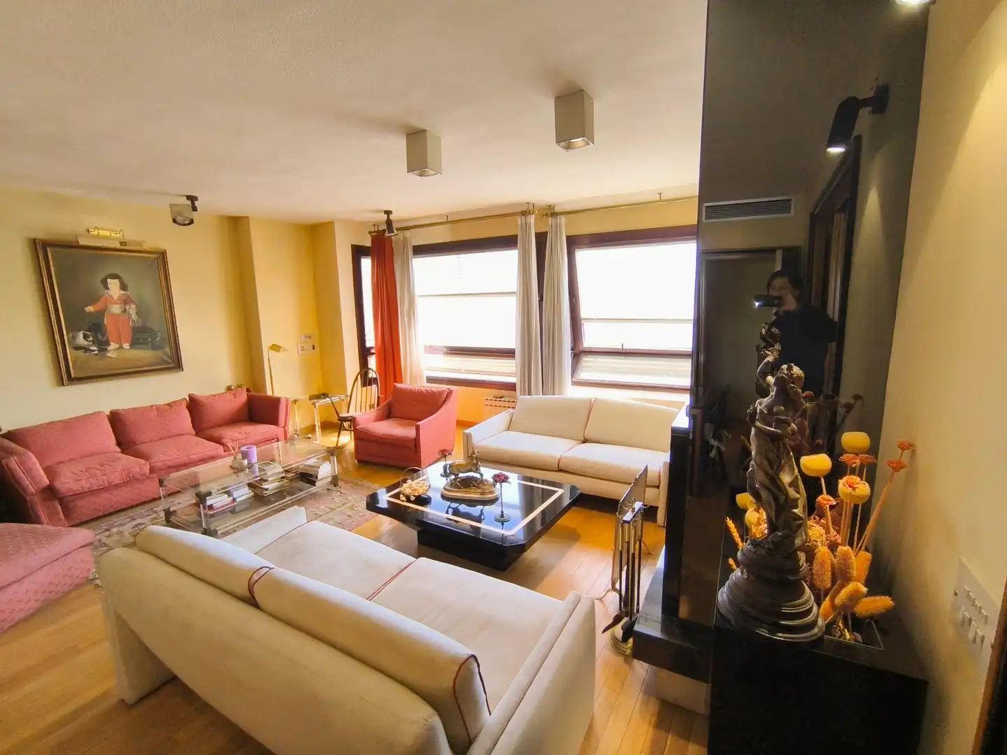Wohnzimmer von Wohnung zum Verkauf in Palencia mit Klimaanlage, Heizung und Parkett