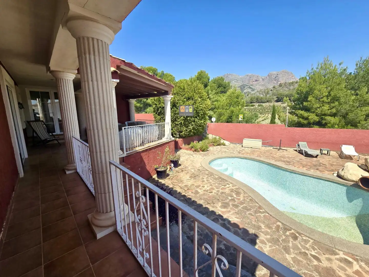 Vista exterior de Casa o chalet en venta en La Nucia con Aire acondicionado, Jardín privado y Terraza