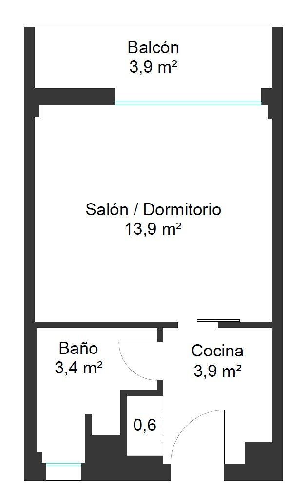 Estudio en venta en Manacor con Calefacción, Parquet y Terraza