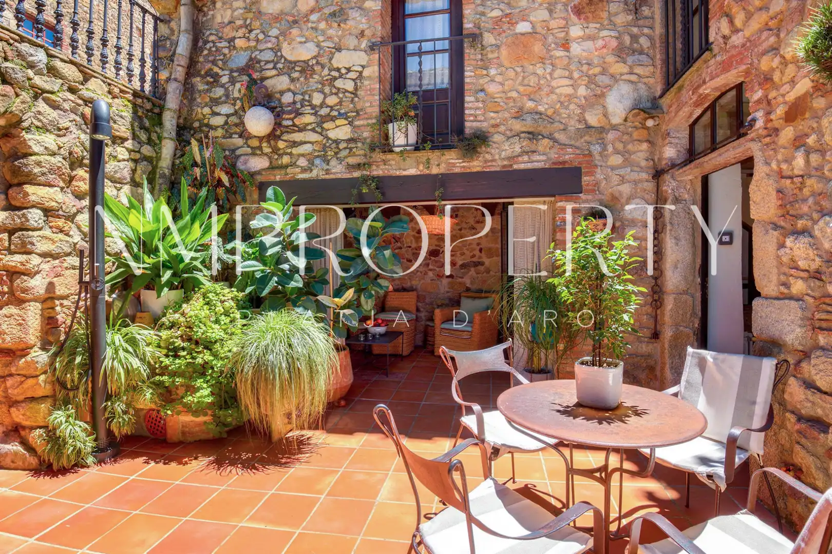 Terraza de Finca rústica de alquiler en Castell d'Aro, Platja d'Aro i s'Agaró con Jardín privado, Terraza y Amueblado