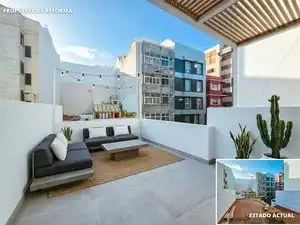 Vista exterior de Casa adosada en venta en Las Palmas de Gran Canaria con Terraza
