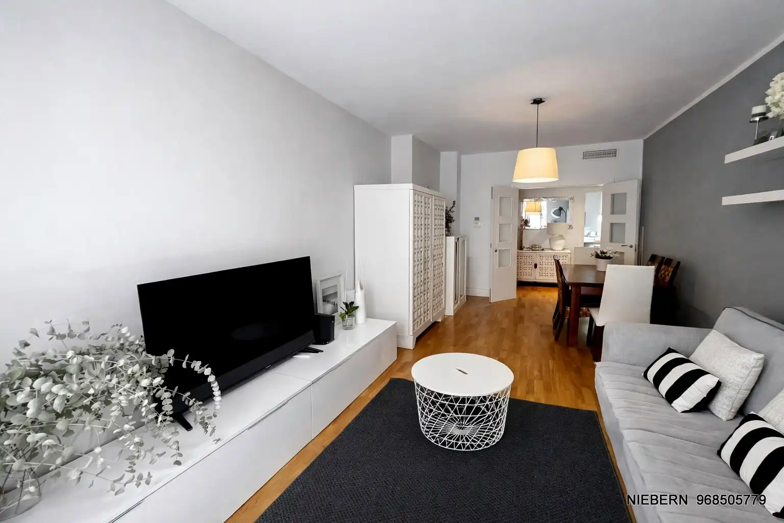 Sala de estar de Piso en venta en Cartagena con Aire acondicionado, Parquet y Amueblado
