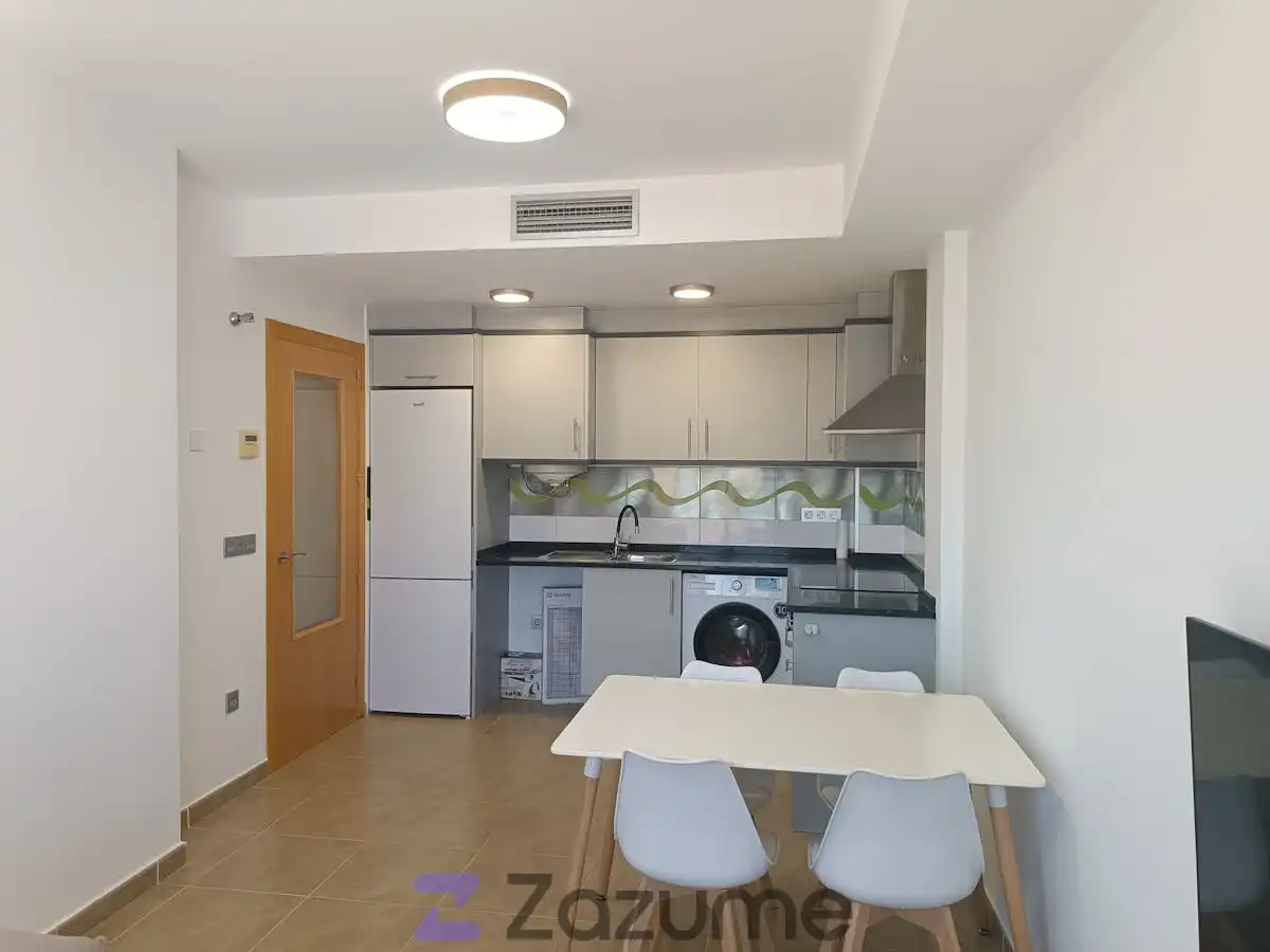 Cuina de Apartament de lloguer en Torreblanca amb Moblat, Forn i Rentadora