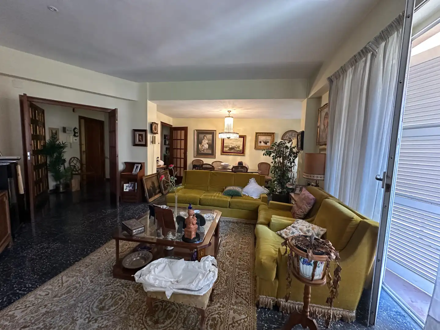 Wohnzimmer von Wohnung zum Verkauf in Castellón de la Plana / Castelló de la Plana mit Klimaanlage und Balkon