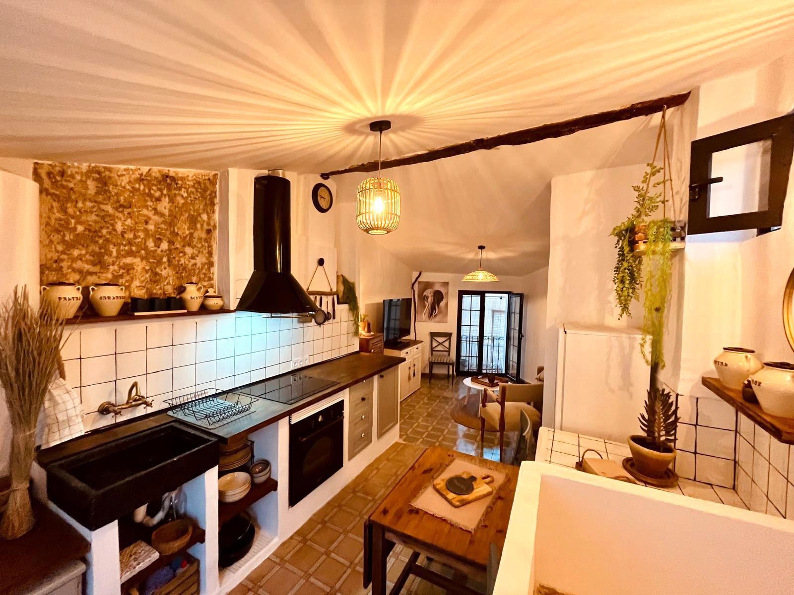 Cuina de Finca rústica de lloguer en Jijona / Xixona amb Moblat i Rentadora