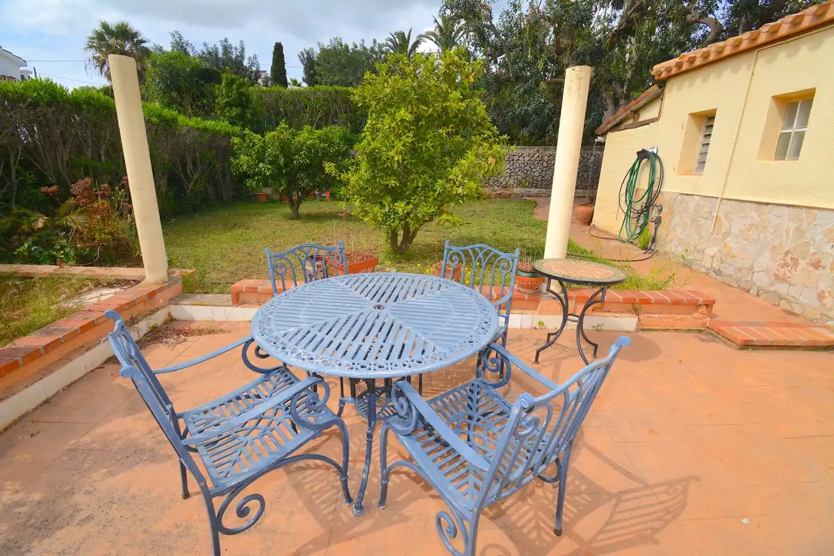 Terrasse von Haus oder Chalet zum Verkauf in Dénia mit Klimaanlage, Heizung und Privatgarten