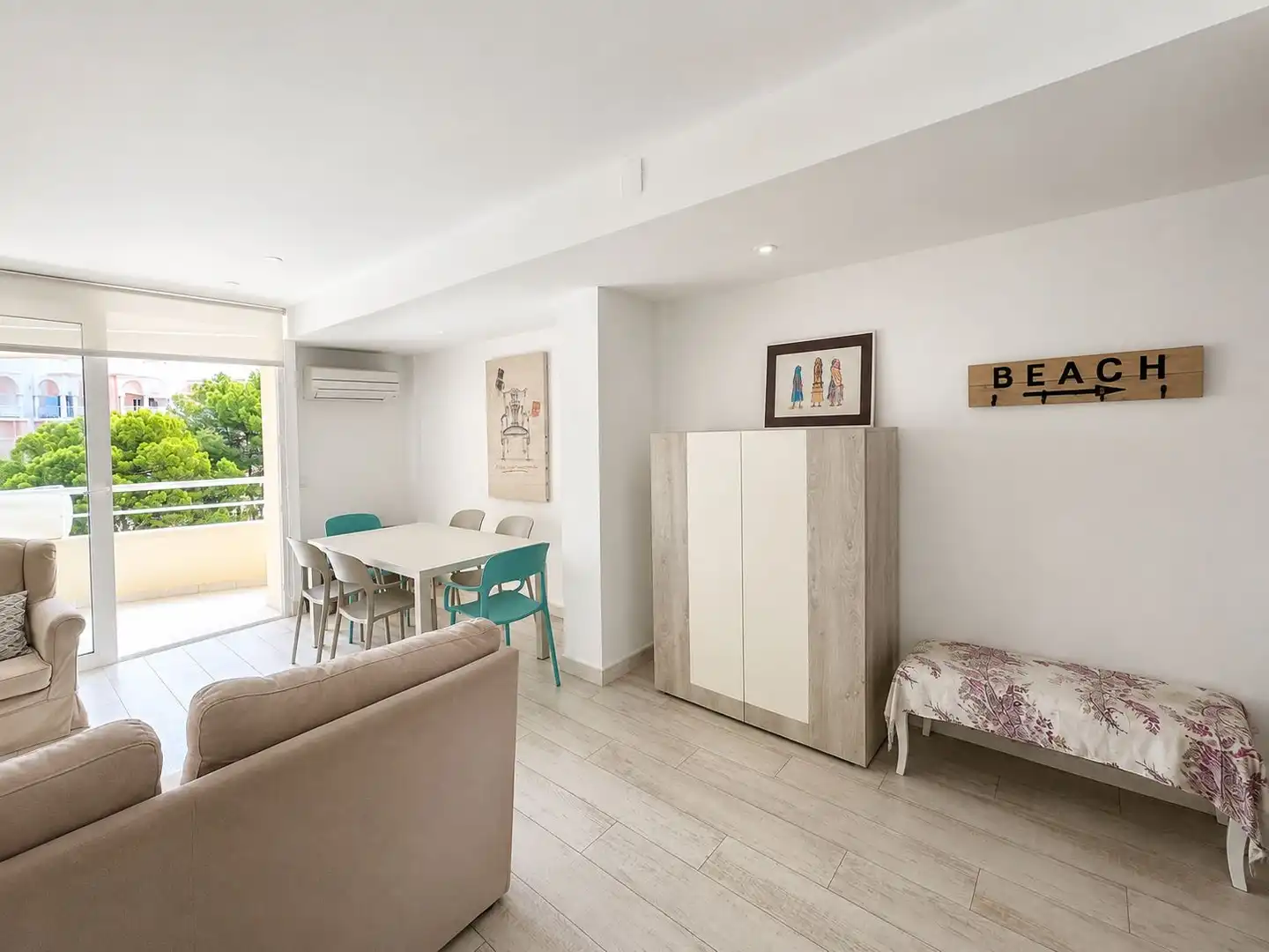 Sala de estar de Apartamento en venta en Jávea / Xàbia con Aire acondicionado, Jardín privado y Terraza