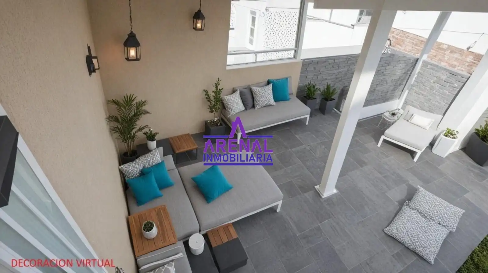 Terrasse von Haus oder Chalet zum Verkauf in A Pobra do Caramiñal mit Privatgarten und Abstellraum