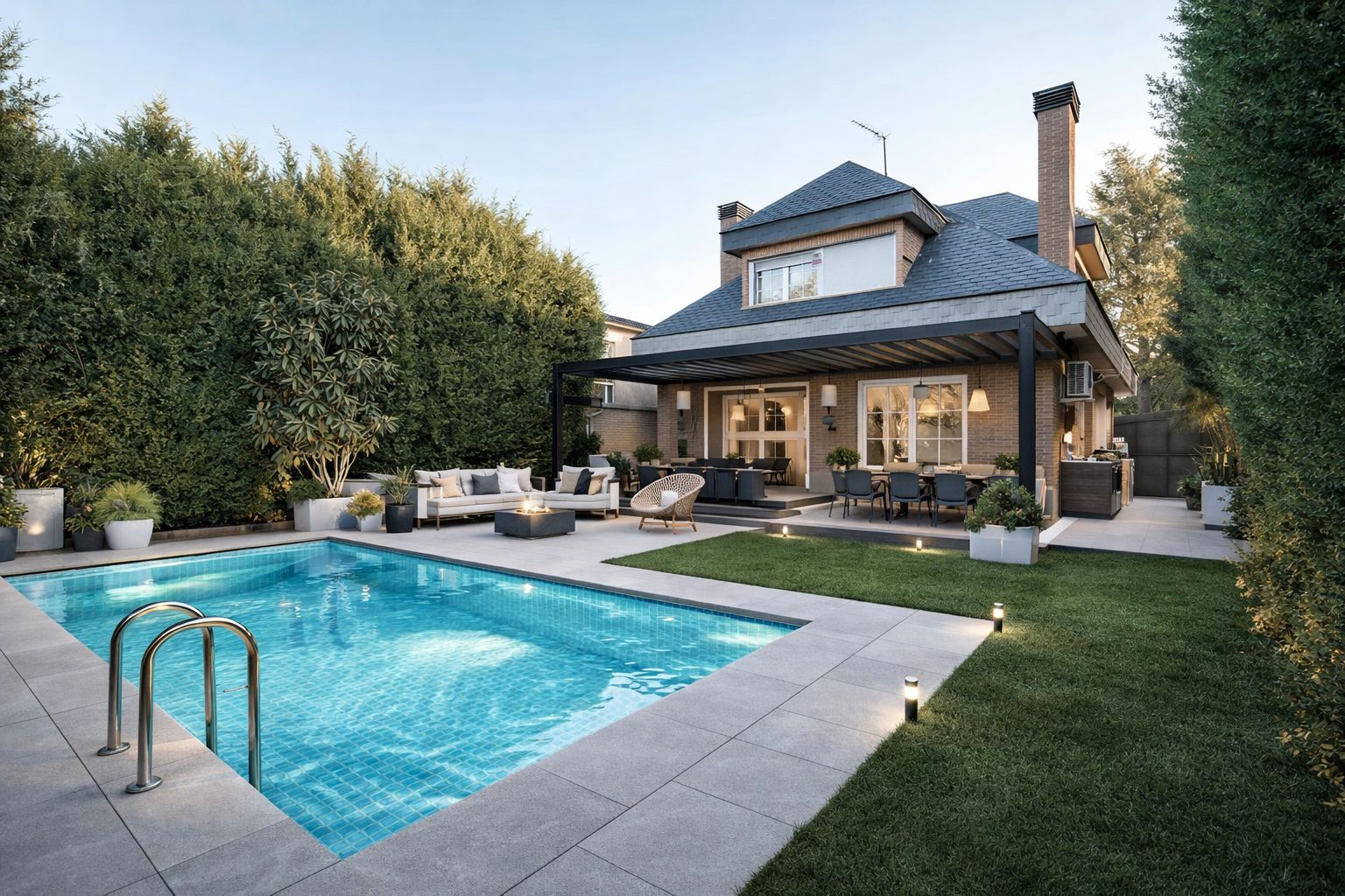 Piscina de Casa o xalet en venda en Torres de la Alameda amb Aire condicionat, Calefacció i Jardí privat