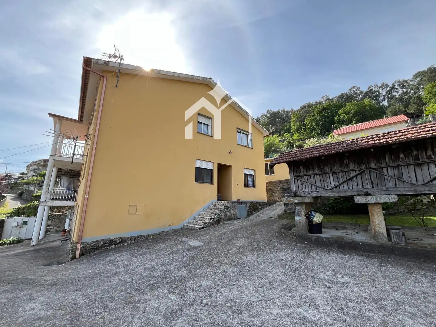Vista exterior de Casa o chalet en venta en Moaña con Calefacción, Parquet y Terraza