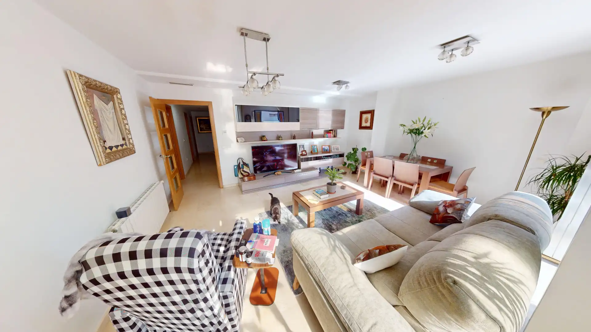 Living room of Flat for sale in Alicante / Alacant  with Air Conditioner, Heating and Furnished