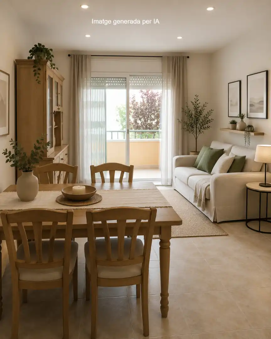 Sala de estar de Apartamento en venta en Calafell con Trastero, Amueblado y Horno