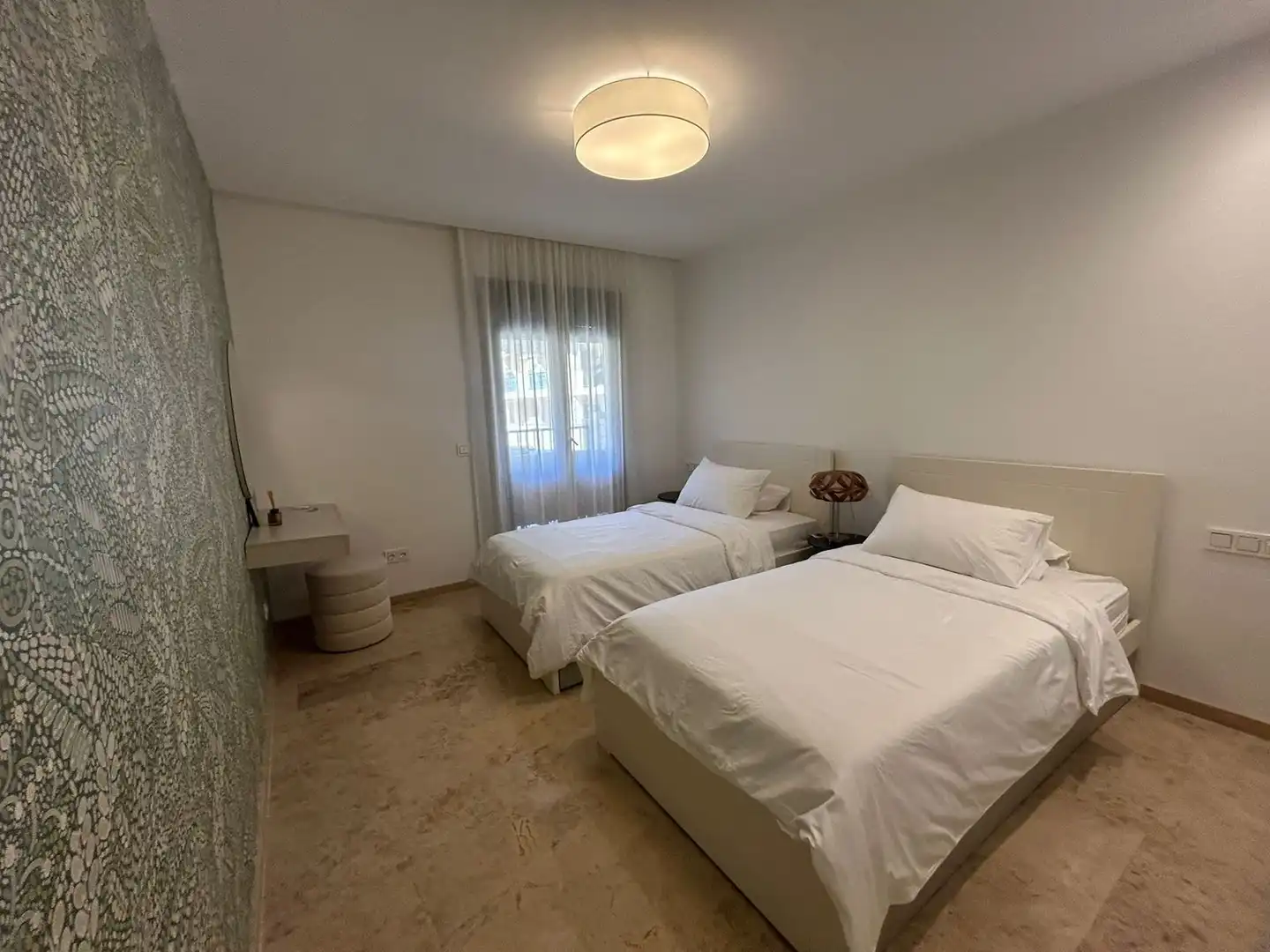 Bedroom of Apartments for rent in Marbella  with Air Conditioner, Terrace and Swimming Pool