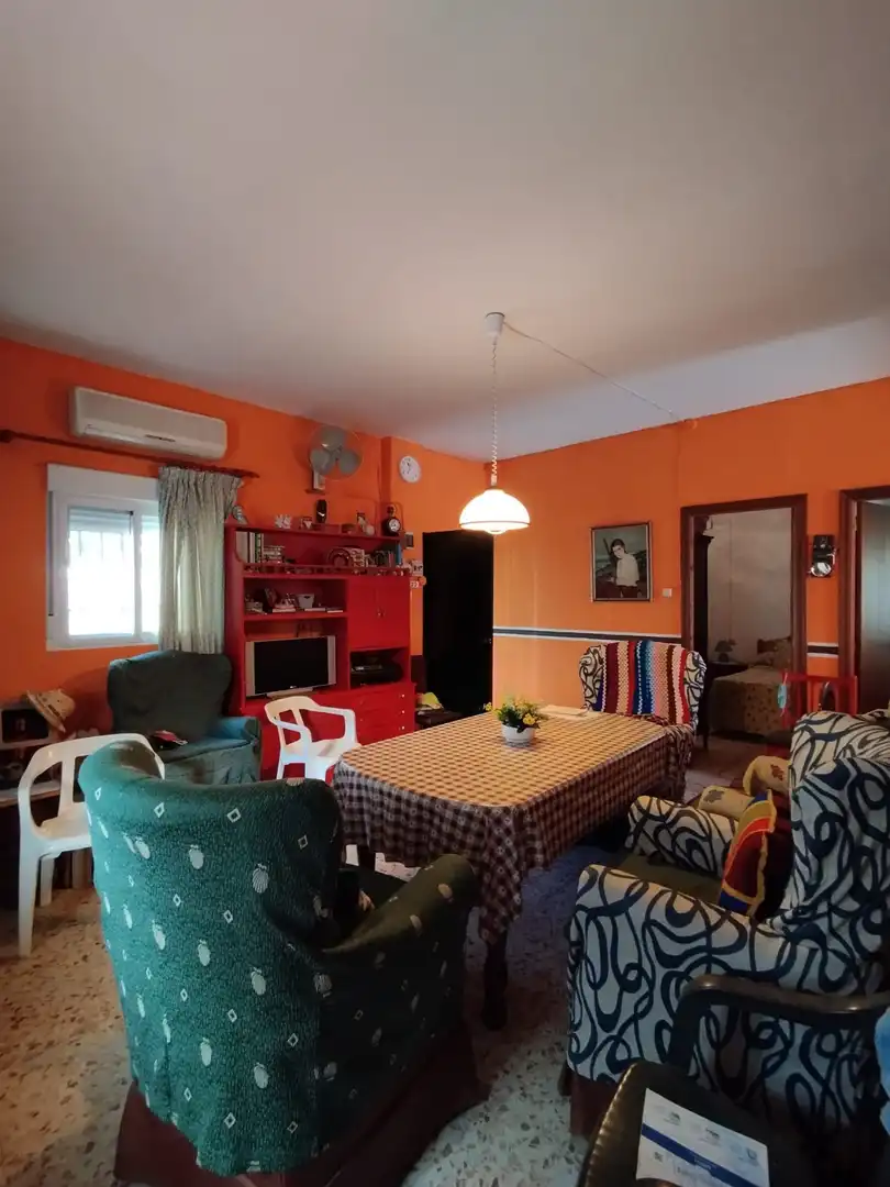 Sala de estar de Casa o chalet en venta en Valverde de Mérida con Trastero, Piscina y Amueblado