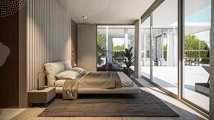 Bedroom of Houses for sale in Altea  with Air Conditioner, Heating and Private garden